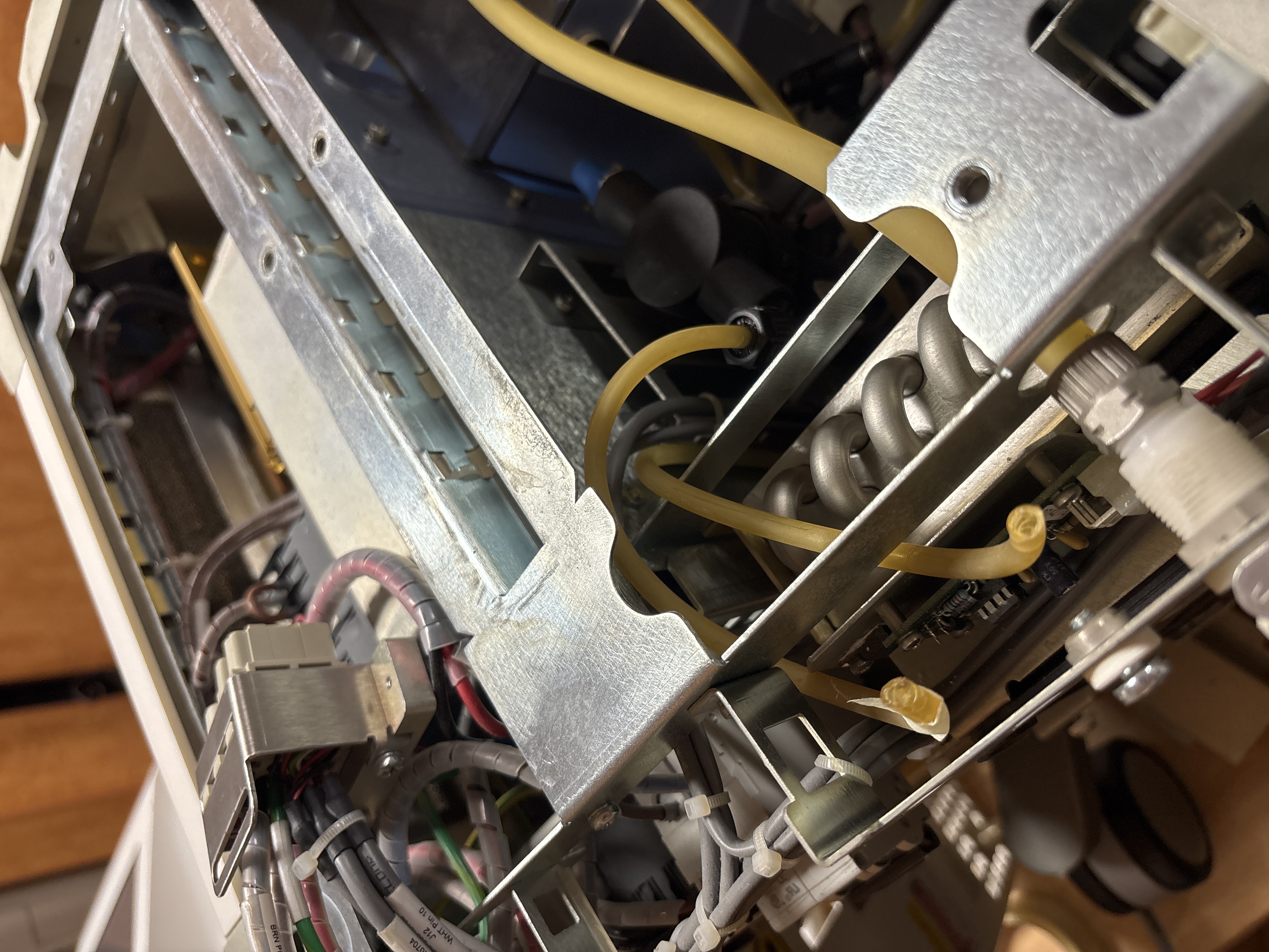 Vista de conectores superiores